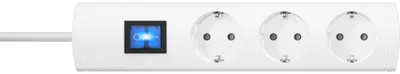 Produktbild von Kopp UNOversal, 1,4 m, Drinnen, IP20, Weiß, 3 AC-Ausgänge, 250 V