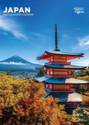 Obrázek produktu pro Kalendář formátu A3 na rok 2027 s motivy japonských krajin