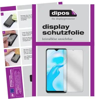 Produktbild von 2x Schutzfolie für Vivo Y3s klar Displayschutzfolie Folie Display Schutz dipos