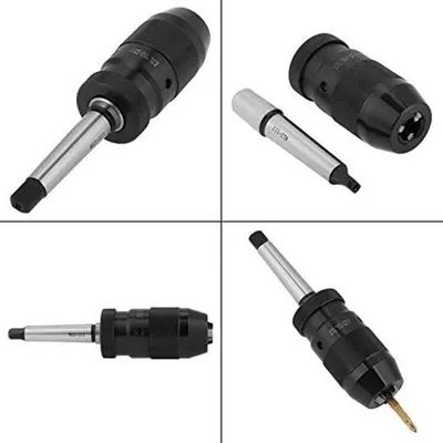 Selbstspannendes schlüsselloses Bohrfutter 1-16 mm mit Zentrierpunkt für Drehmaschinen und Fräsmaschinen, ideal für
