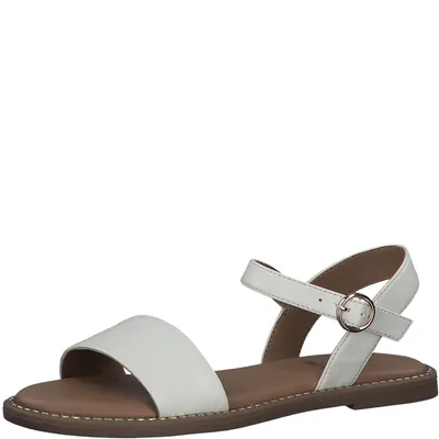 Produktbild von s.Oliver Damen Sandale flache Sandalette 5-28133-20, Größe:39 EU, Farbe:Weiß