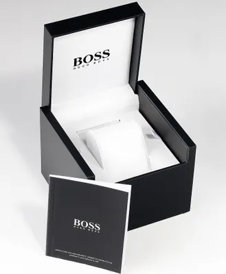 Obrázek produktu pro Hodinky Hugo Boss Ikon Chronograph Pánské kožený řemínek černá