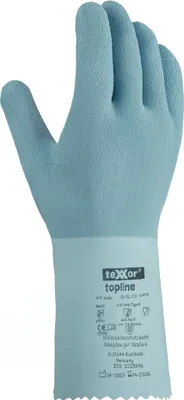 Obrázok produktu pre 12 párov rukavíc na ochranu proti chemikáliám NATURLATEX GERAUT veľkosti 8