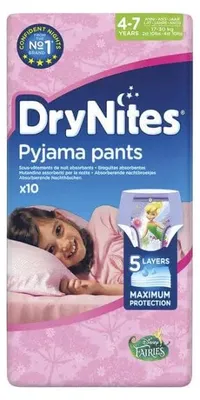 Productafbeelding van Huggies Drynites girl 4-7 jaar (10 stuks)