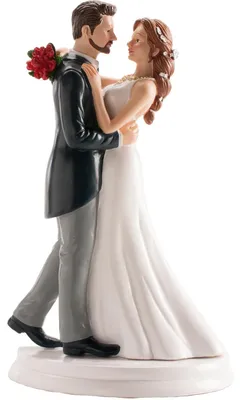 Produktbild von Dekora - Tanzendes Brautpaar Figur für Hochzeitstorte 20 cm