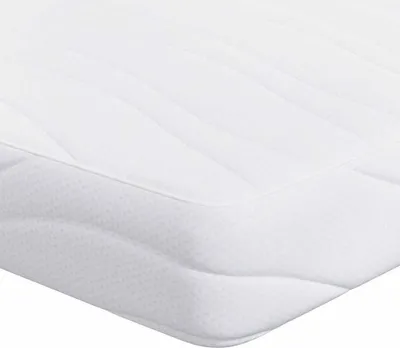Image de vidaXL Matelas blanc 100 x 200 cm Tissu jacquard