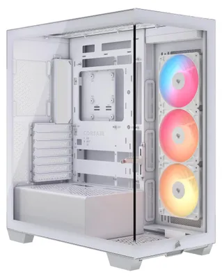 Produktbild von Corsair 3500X RS-R ARGB, Midi Tower, PC, Weiß, ATX, EATX, micro ATX, Mini-ITX, Stahl, Gehärtetes Glas, Gaming