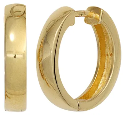 Produktbild von Ohrringe Creolen 18,2mm 925 Silber vergoldet Ohrschmuck Klappcreolen Damen