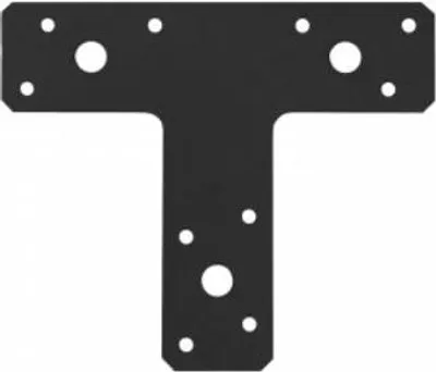 Produktbild von Flachverbinder T-Form 150x127x38x2,0mm schwarz