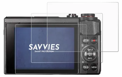 Produktbild von 6x Für Canon PowerShot G7 X Mark II Schutzfolie Savvies Displayschutz Display Schutz Folie Klar Transparent