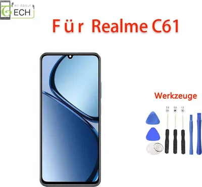 Produktbild von Für OPPO Realme C61 RMX3933 LCD Display mit Rahmen Touch Screen Bildschirm