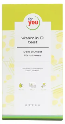 Produktbild von for you vitamin D3 test - Bluttest für zuhause