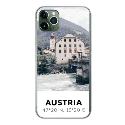 Produktbild von MuchoWow® Handyhülle Schutzhülle Hülle für iPhone 11 Pro Max Österreich - Wasser - Alpen Silikon Softcase Handy Hülle - Schutz