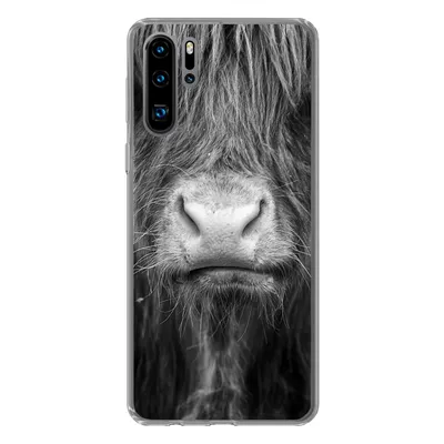 Produktbild von MuchoWow® Handyhülle Schutzhülle Hülle für Huawei P30 Pro Schottischer Highlander - Haare - Tiere Silikon Softcase Handy Hülle - Schutzdeckel