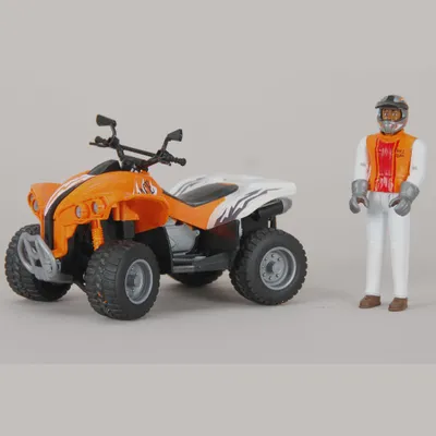 Produktbild von Bruder 09032 Quad Racer orange/weiß mit Fahrer Kindertag 2016