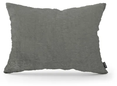 Produktbild von Zierkissen Plüsch Aschengrün 40 × 55 cm