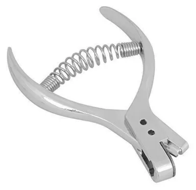 Immagine prodotto di Pinza per taglio a taglio netto, acciaio, 10,5x7 cm. Pinza foratrice, pinza punzonatrice, strumento per creare intagli, taglierina