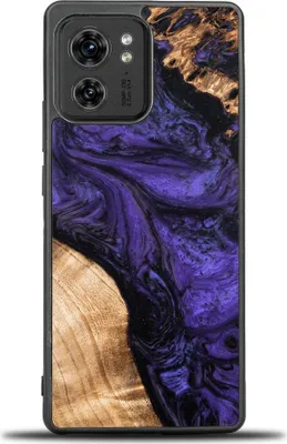 Productafbeelding van Holzhülle Bewood Unique - Violet voor de Motorola Edge 40