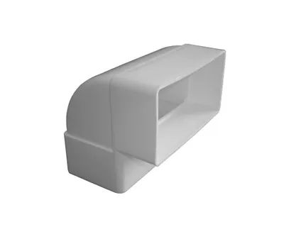 Produktbild von UPMANN Flachrohrbögen senkr. 100 weiß - 66863