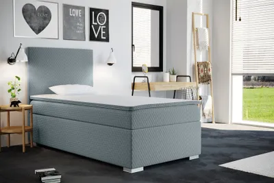 Produktbild von Boxspringbett Schlafzimmerbett BRIX Mint 90x200cm inkl.Bettkasten