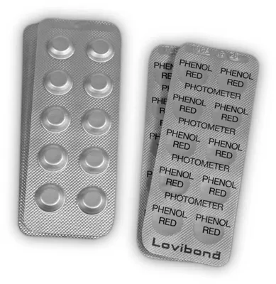 Produktbild von Phenol Red Photometer 50 Tabletten (5 Streifen)