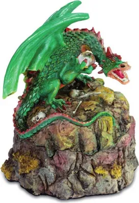 Produktbild von Schmuckdose Drachen auf Schädelfelsen 12cm