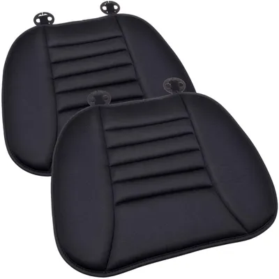 Image de 2 coussins d'assise en mousse à mémoire de forme pour la voiture, le bureau ou les voyages