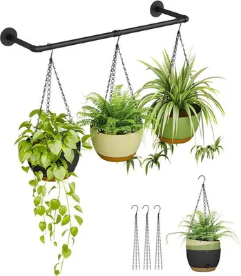 Image de Pots suspendus - À arrosage automatique - Lot de 3 - 20 cm