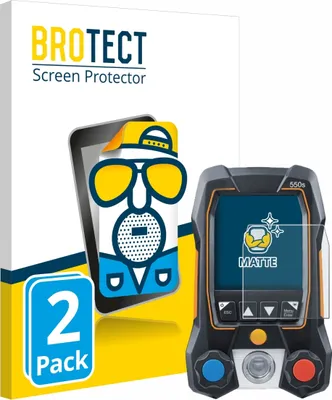 Produktbild von 2x BROTECT Schutzfolie für Testo 550s Displayschutz Displayschutzfolie Folie Matt Entspiegelungsfolie