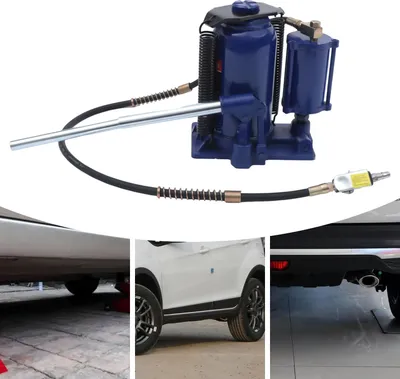 Produktbild von Wagenheber 20T Luft-Hydraulik-Flaschenheber Werkzeug Schwerlast Auto LKW Werkstattkran (Blau)