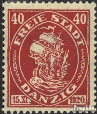 Produktbild von Briefmarken Danzig 1921 Mi 64 postfrisch Handelskogge