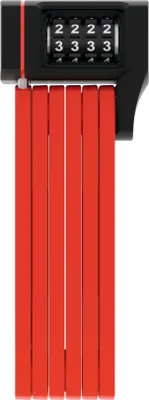 Produktbild von ABUS Faltschloss Bordo uGrip 5700C SH mit Halterung - Fahrradschloss mit Zahlencode und 5 mm starken Stäben - ABUS-Sicherheitslevel 7 - 80 cm - Rot