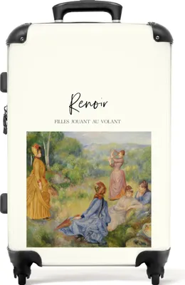 Produktbild von NoBoringSuitcases.com® Großer Koffer - Kunst - Alte Meister - Renoir - Frauen - Vintage - Kombinationsschloss TSA - Hartschalen Trolley 4 Rollen - 72 liter - Reisekoffer - 66 cmKoffer Mittelgroß 67x43x25 cm, 72L,