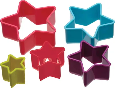 Produktbild von Colourworks Brights Ausstechformen Stern - 5-teilig