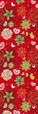 Produktbild von Blumen Kunstdruck Bild - Blumenfantasie (91 x 30 cm)