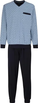 Produktbild von GÖTZBURG Herren Pyjama blau bedruckt 1er Pack Größe: 56