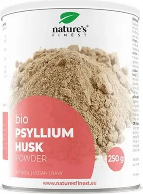Produktbild von 100% Organic Flohsamenschalen Pulver - Nature's Finest - 250g