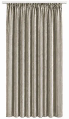 Produktbild von Vorhang Kräuselband Taupe Verdunkelung 300x245 cm Samt weich blickdicht Gardine