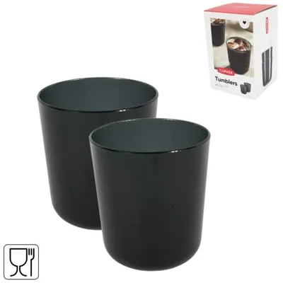Image de Tasse Curver Noir 8,6 Cm Lot De 2