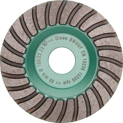 Produktbild von DIEWE Diamant-Trockenschleifteller Premium Line Turbo 100 x 18 x 22.23 mm