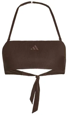 Produktbild von adidas Damen Iconisea Ribbed Padded Bandeau Bikini Top Swimwear, Aurora Coffee,