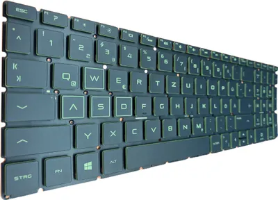 Image de FRANÇAIS - Clavier vert éclairage compatible avec HP 17-B
