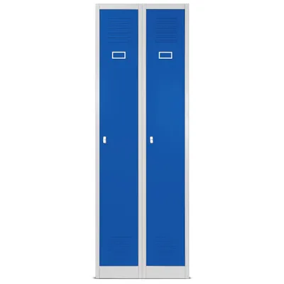 Image de Vestiaire Armoire vestiaire métallique gris-bleu 180x60x50