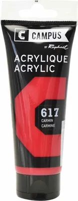 Zdjęcie produktu dla Farba akrylowa 100 ml - Karminowa czerwień nr 617