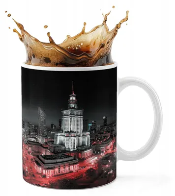 Image de Kubek Ceramiczny 330Ml Druk - Polska Pałac Kultury Zabytek Widoki Piękne