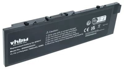 Produktbild von vhbw Akku Ersatz für Dell To5W1 für Notebook (7900 mAh, 11,1 V, Li-Ion)