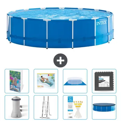 Immagine prodotto di Piscina con telaio rotonda - 457 x 122 cm - 9 pezzi  S533