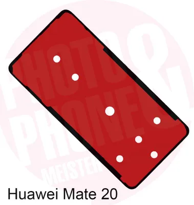 Produktbild von Huawei Mate 20 Akkudeckel Klebefolie Kleber Backcover Rahmen Adhesive Dichtung Neu