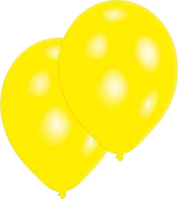 Produktbild von Latex Luftballons gelb 10St. 27,5cm