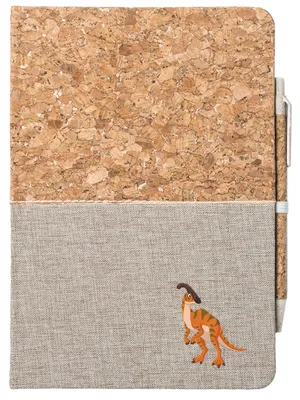 Produktbild von Huuraa Notizbuch A5 Parasaurolophus Dinosaurier 80 Blatt inkl. Kugelschreiber Tagebuch Geschenkidee